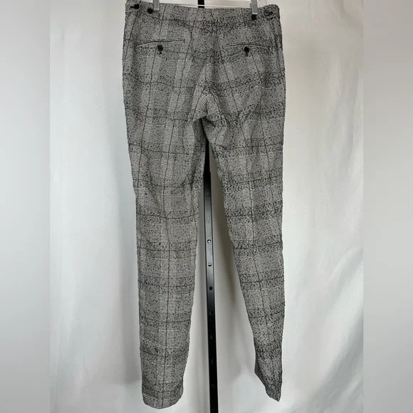 ASOS Men’s Black and White Plaid Dress Pants size 34”x 34” - Picture 2 of 8
